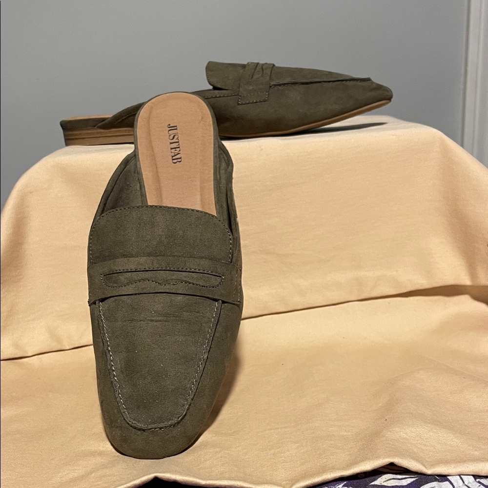 Olive Green Woman’s Loafers